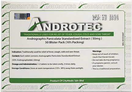 ANDROTEC 50MG 1x10'S