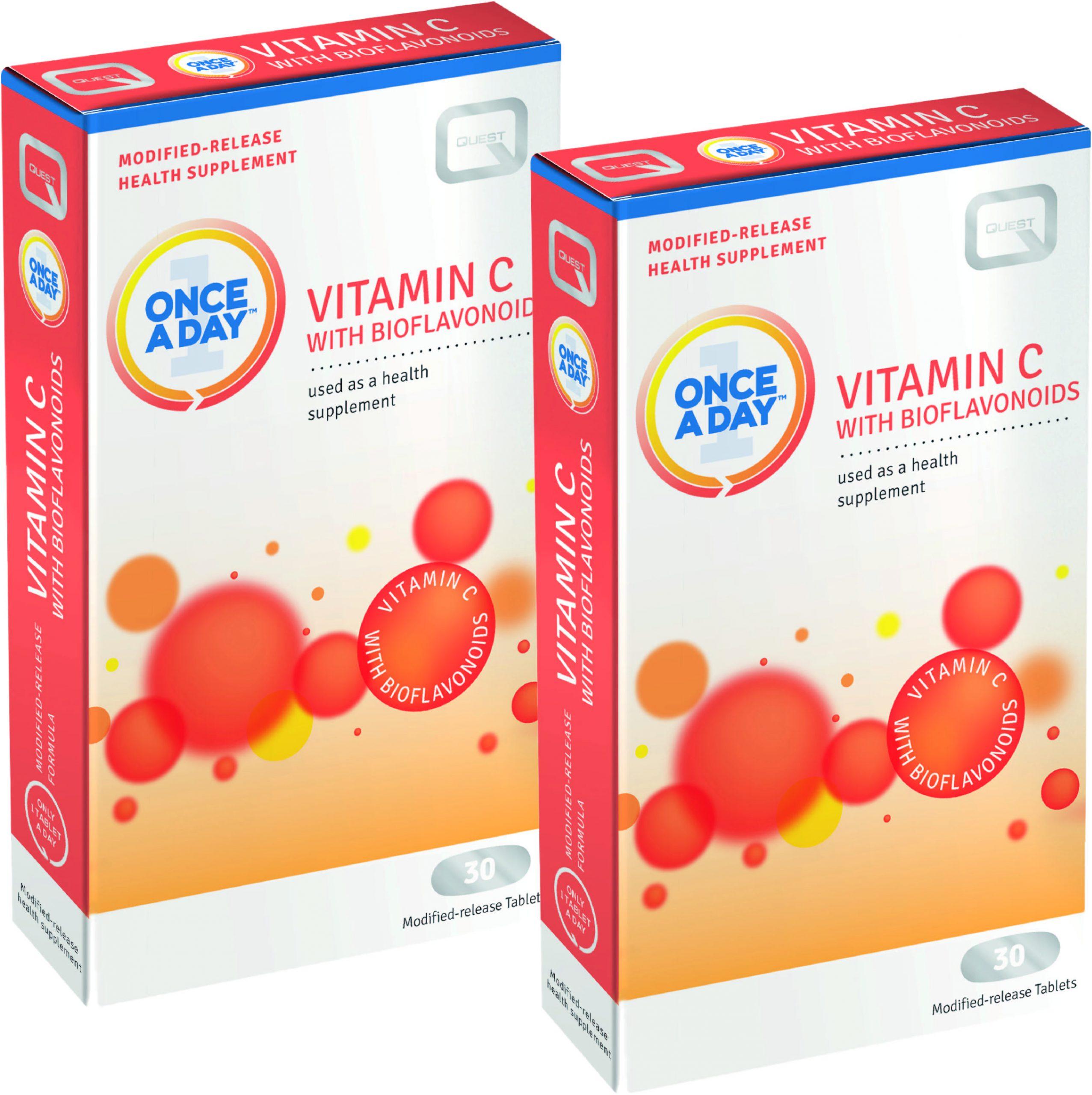 QUEST ONCE A DAY VITAMIN C WITH BIOFLAVONOIDS 30'S