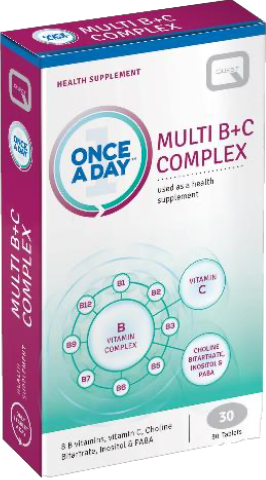 QUEST ONCE A DAY MULTI B+C COMPLEX 30'S